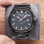 Solid Black Patek Philippe Nautilus 45mm Watches AAA Replica_th.jpg